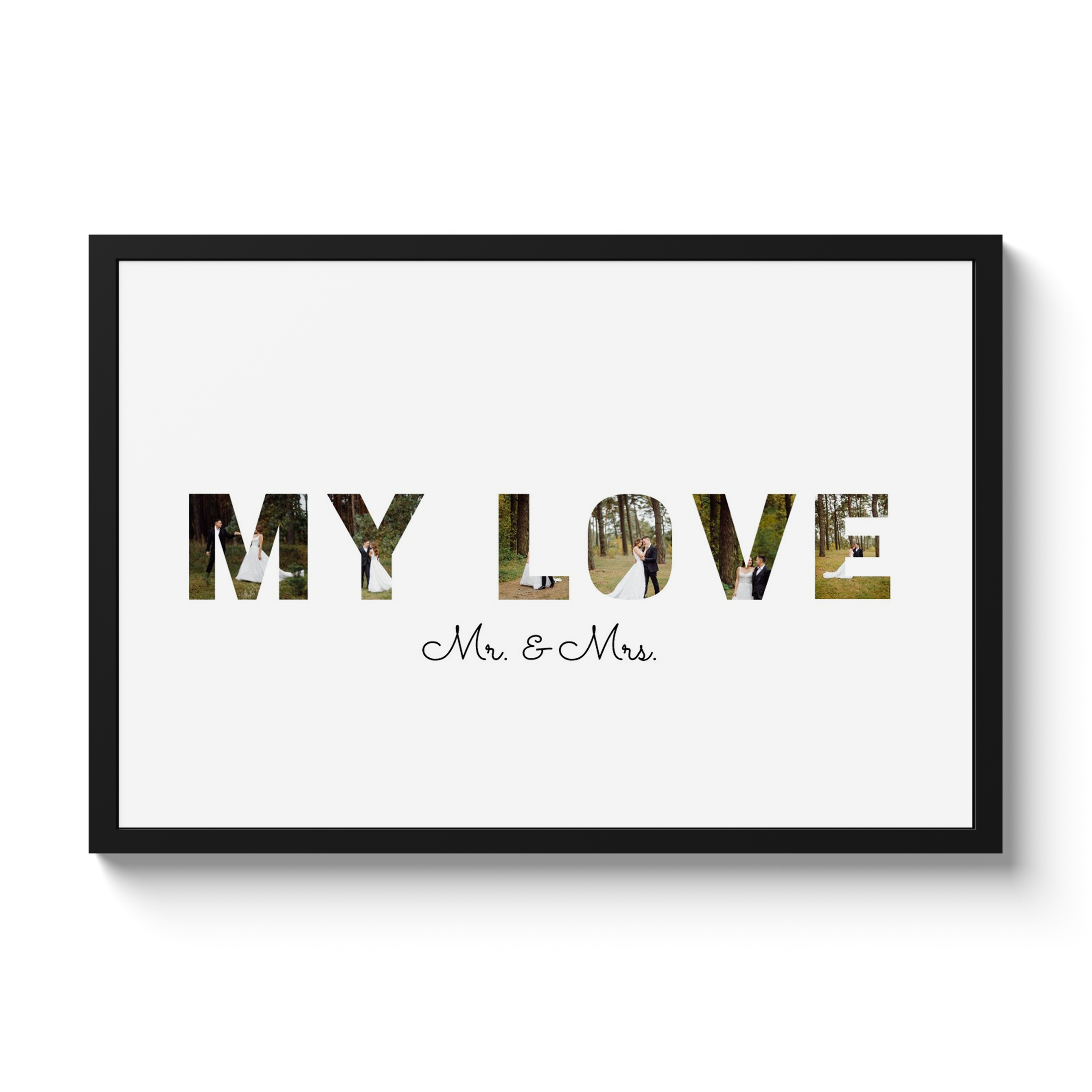  Poster met lijst - My Love