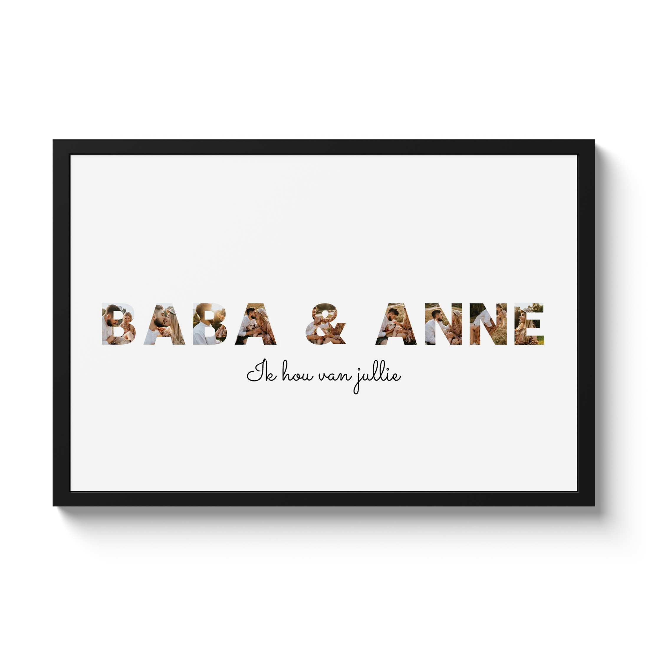 Poster met lijst - Baba & Anne