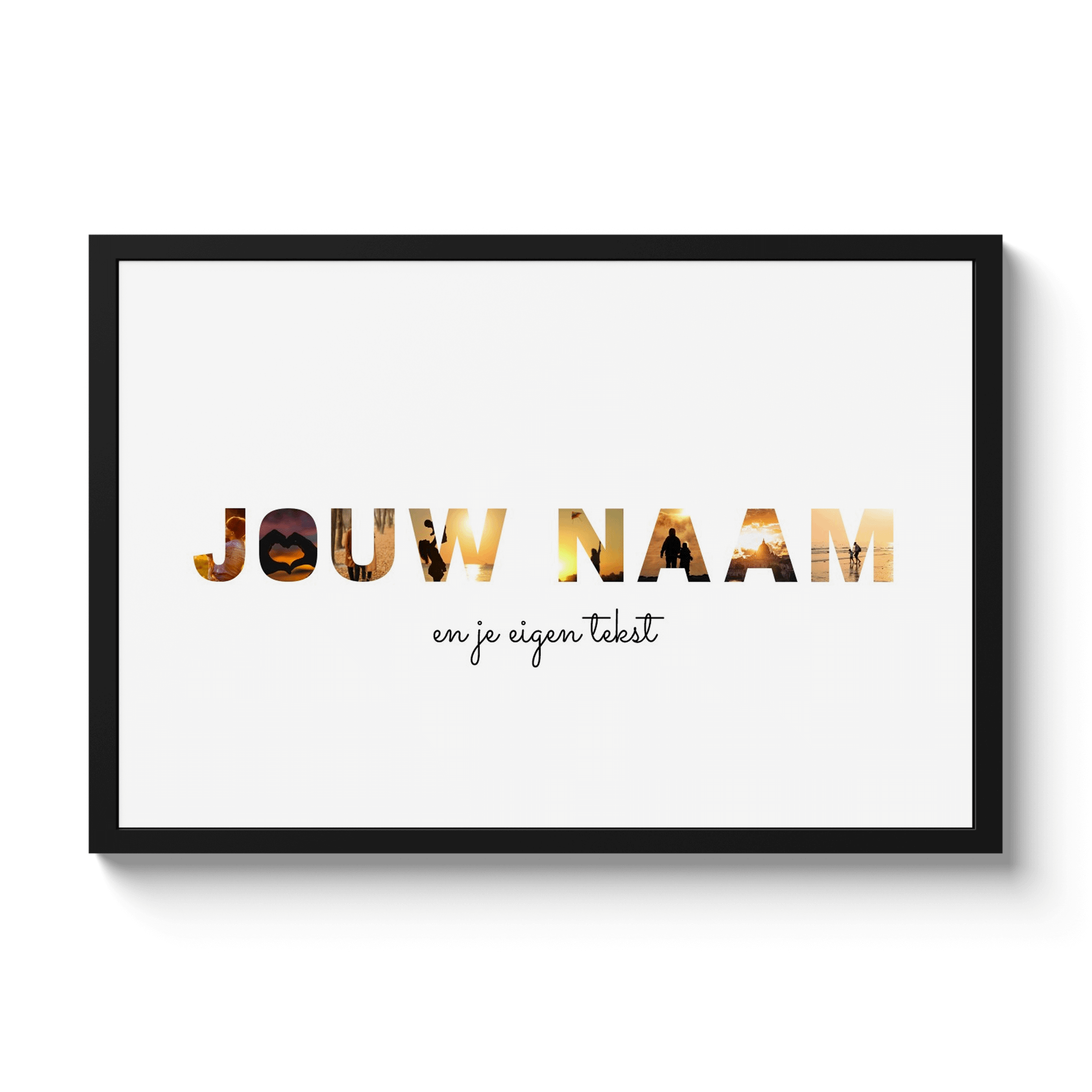 Poster met lijst - Eigen naam