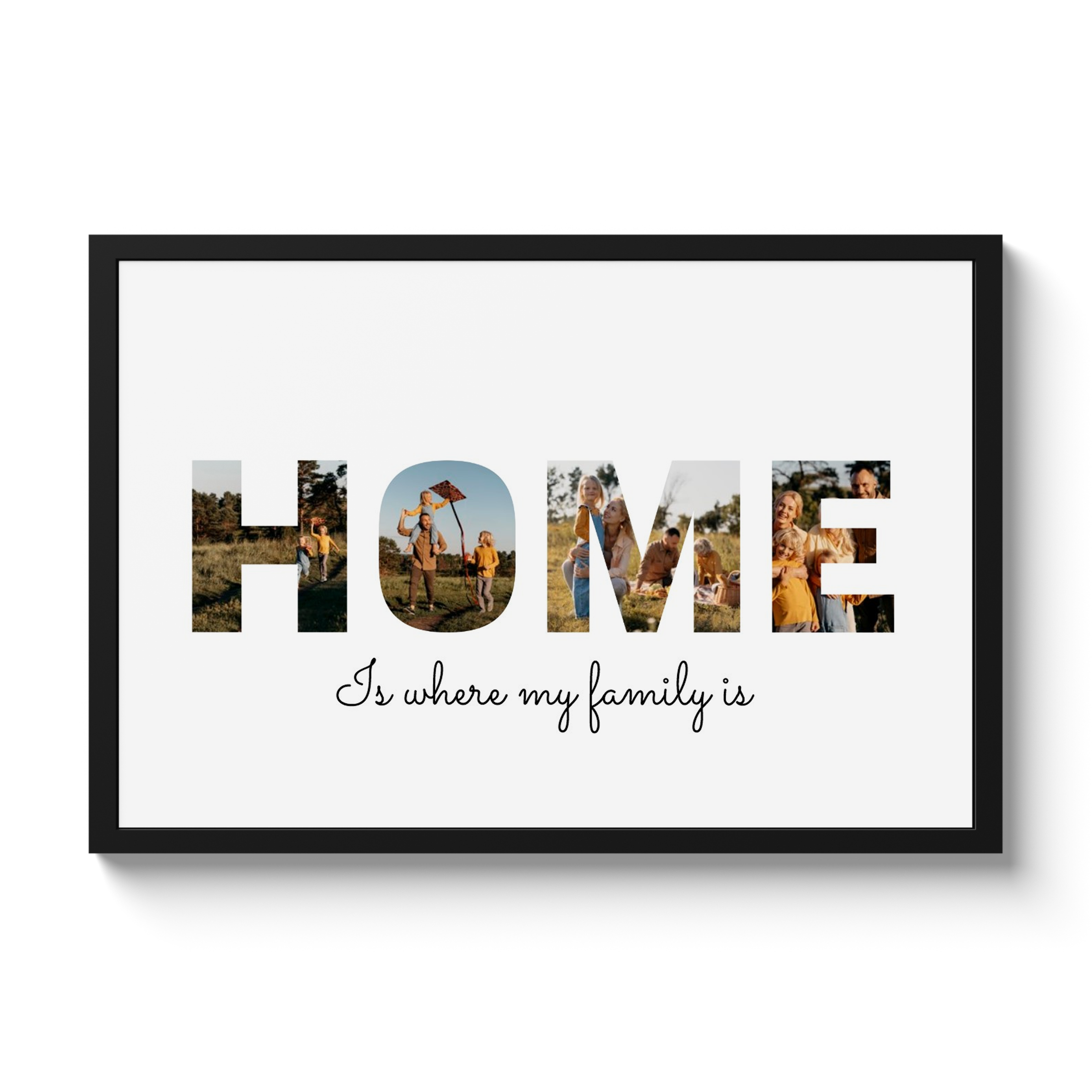 Poster met lijst - Home