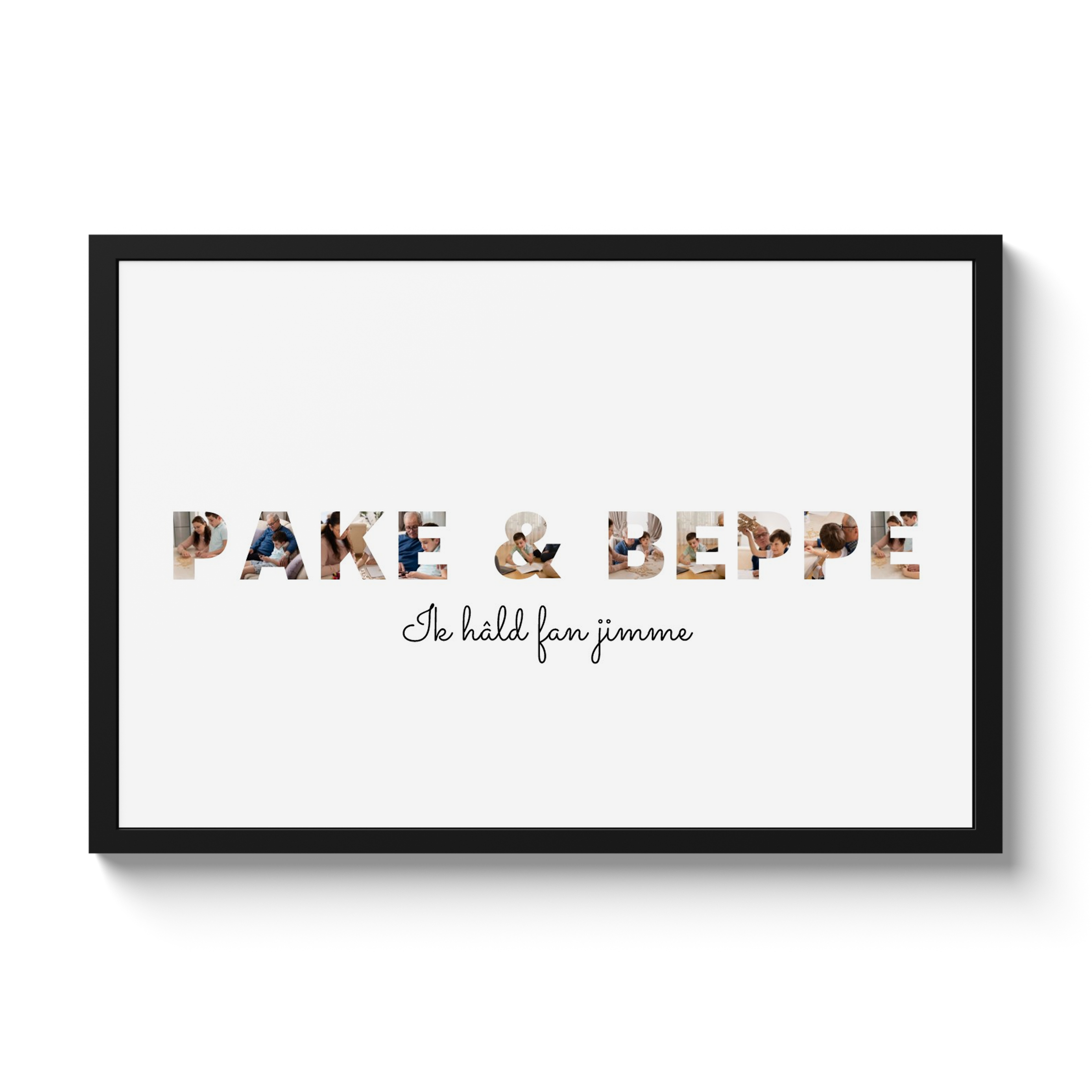 Poster met lijst - Pake & Beppe