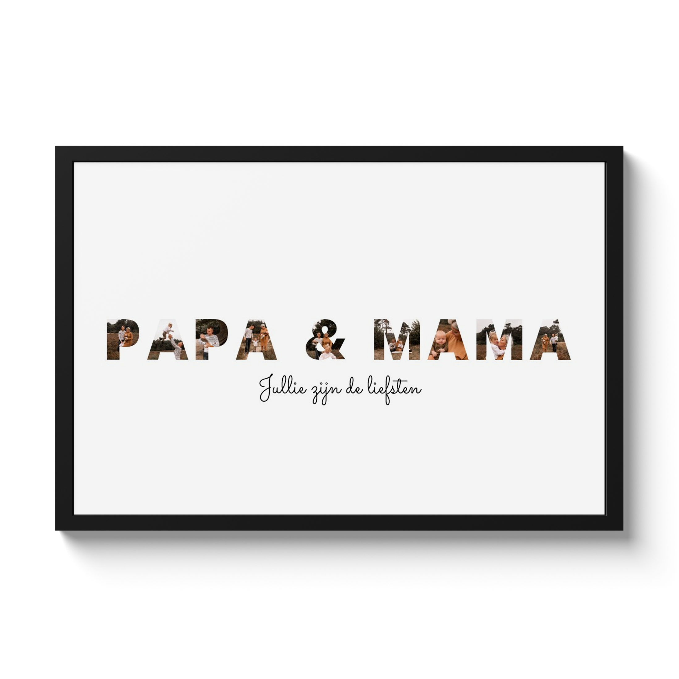 Poster met lijst - Papa & Mama