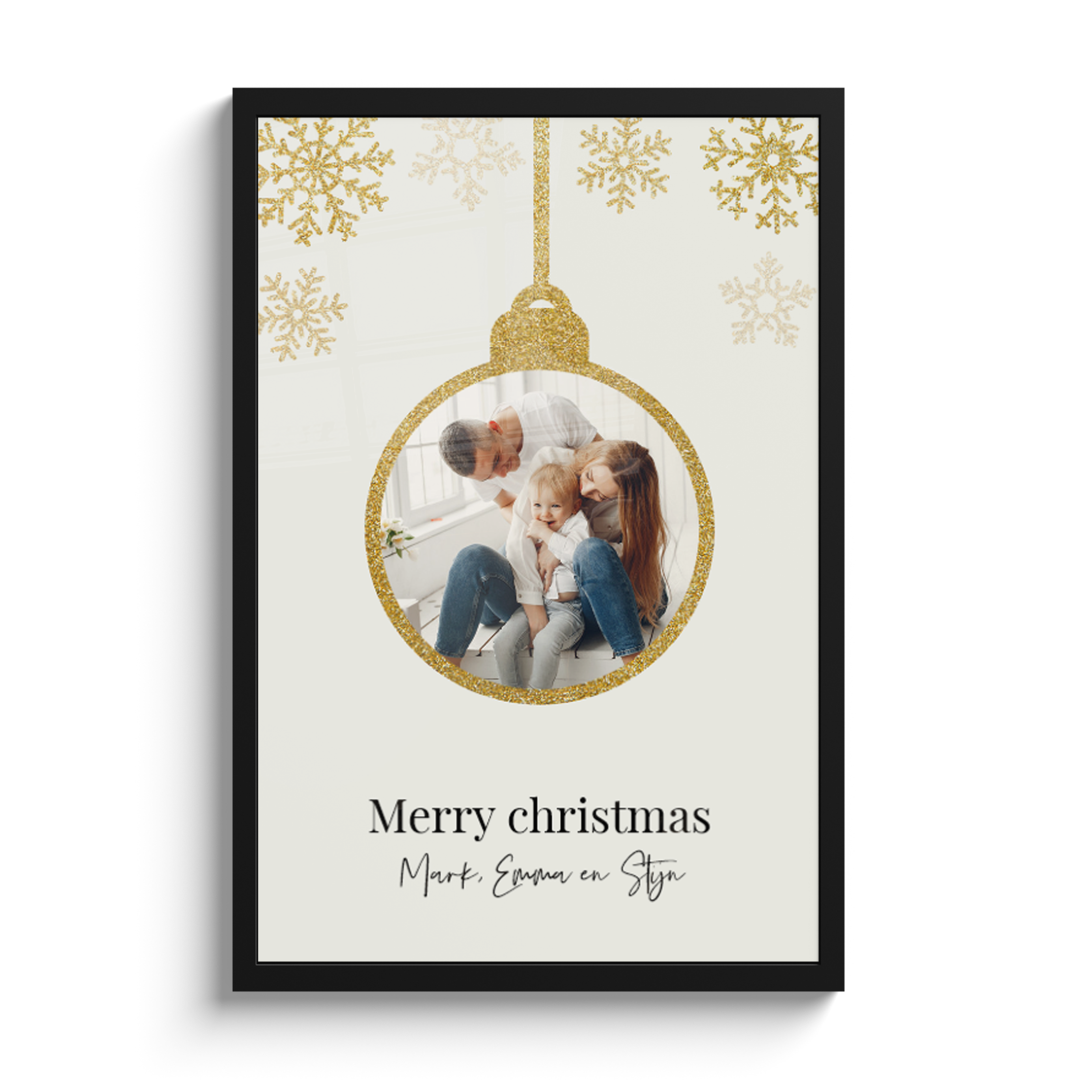 Poster met lijst – Kerstbal