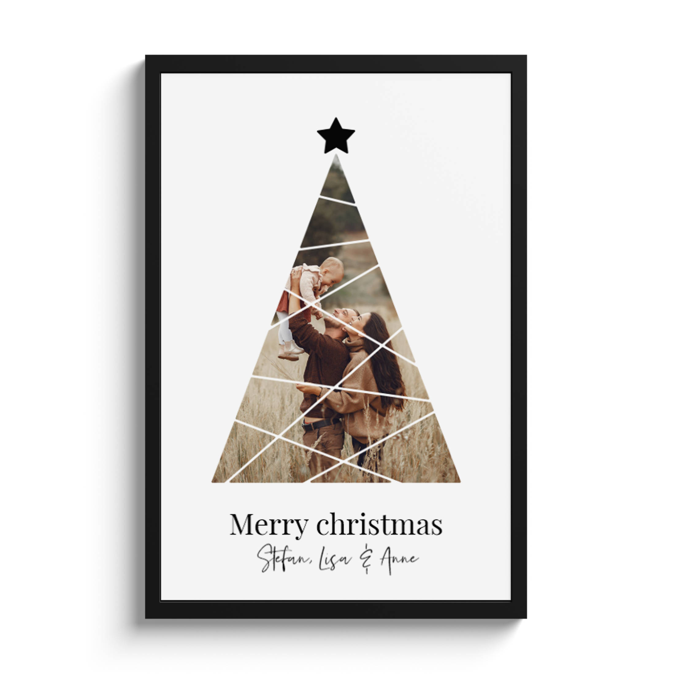 Poster met lijst – Kerstboom