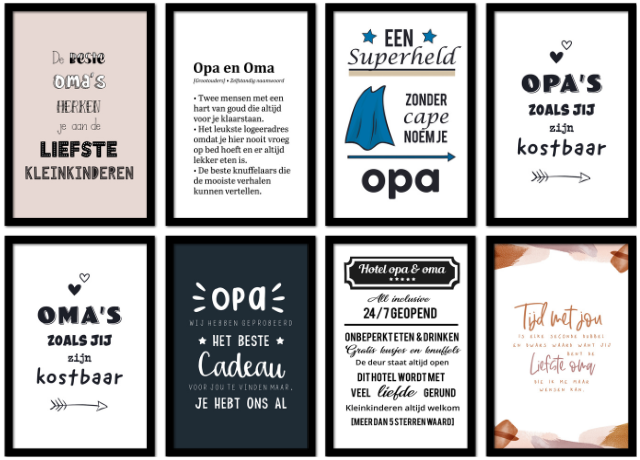 Organische vorm Quotes voor opa & oma