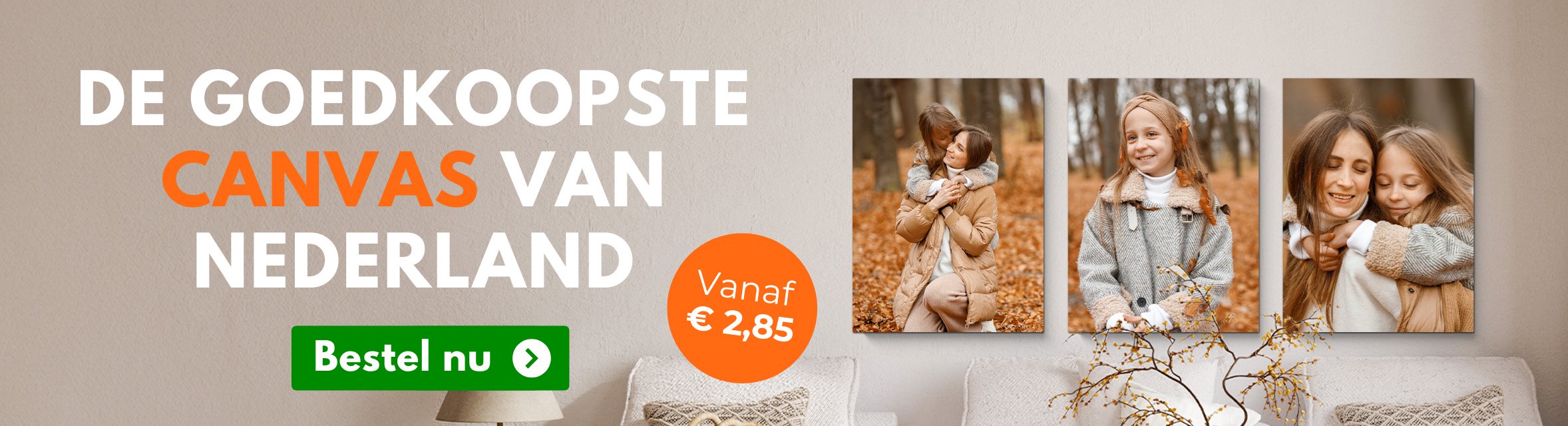 Foto op canvas deals banner 2024