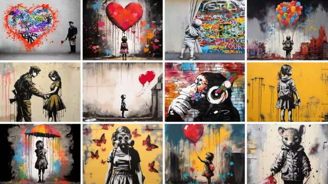 Canvas Banksy